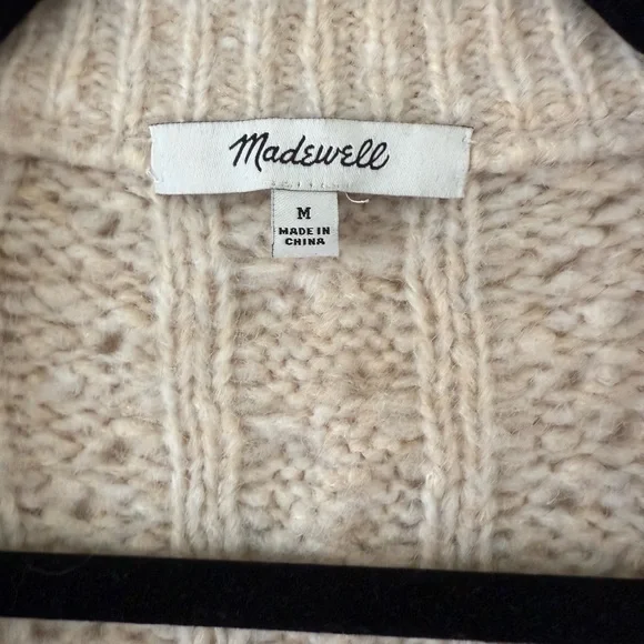 Madewell Pointelle Cable Cardigan Sweater - Picture 5 of 7